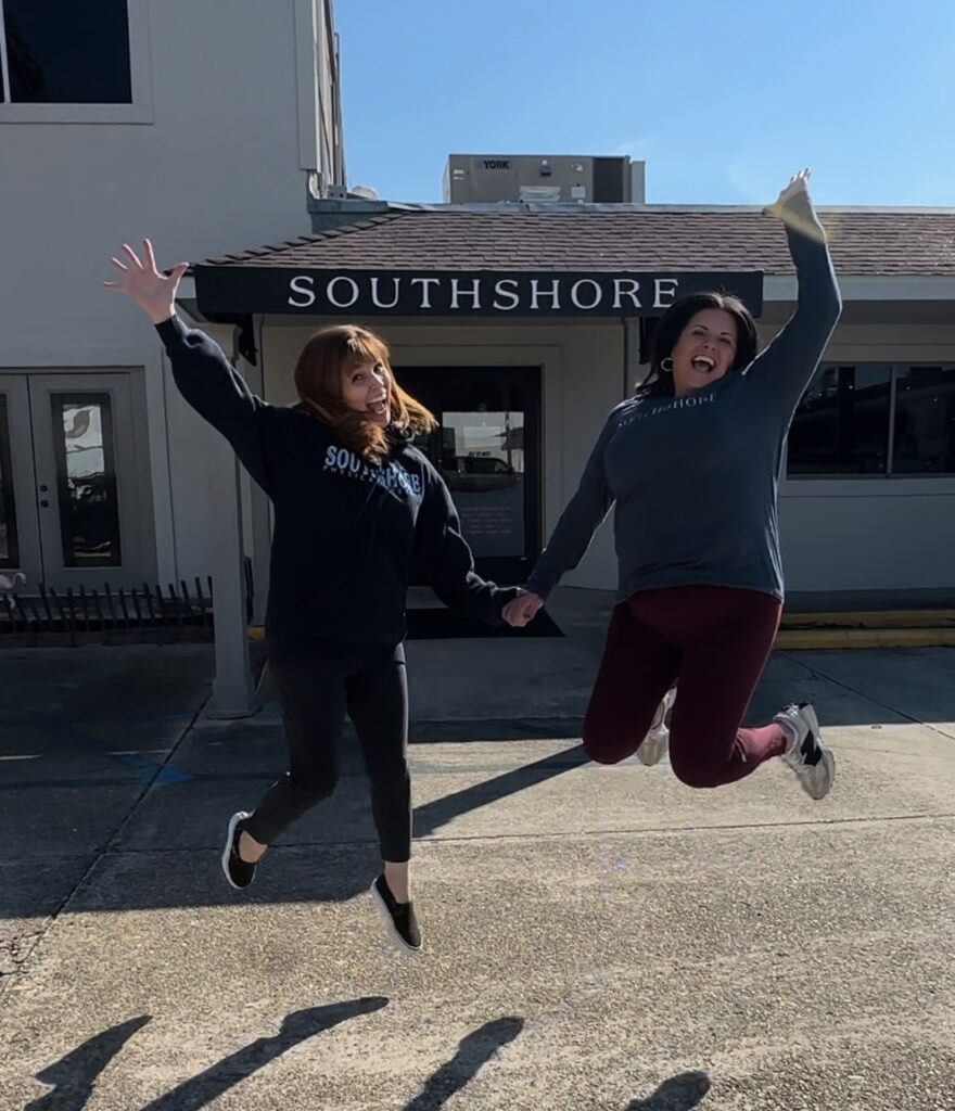Southshore Physical Therapy, Metairie Louisiana, Jessica Couret, Michele Robert Poche, leaping