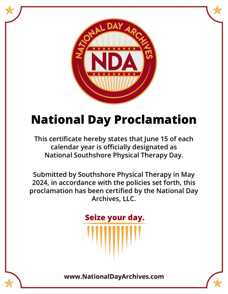 Southshore Physical Therapy, Metairie Louisiana, happy national southshore physical therapy day